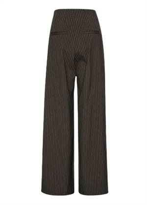 Pinstripe wide leg buks Chicory Coffee Comb. ROTATE By Birger Christensen 